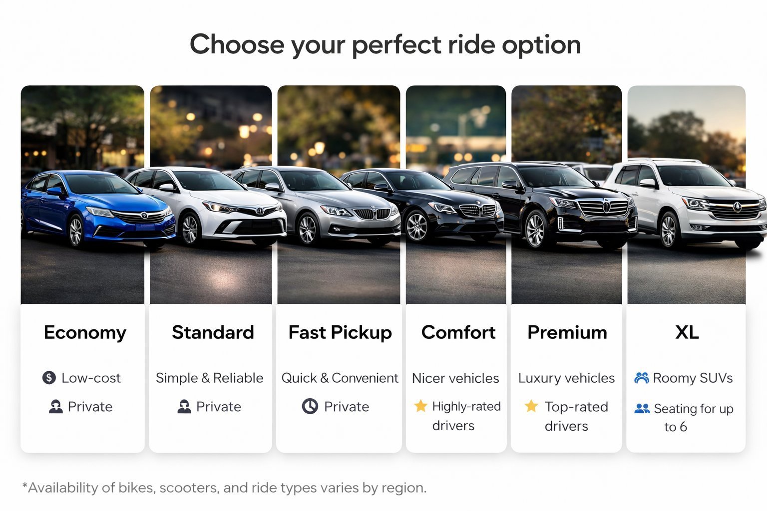 Ride Options